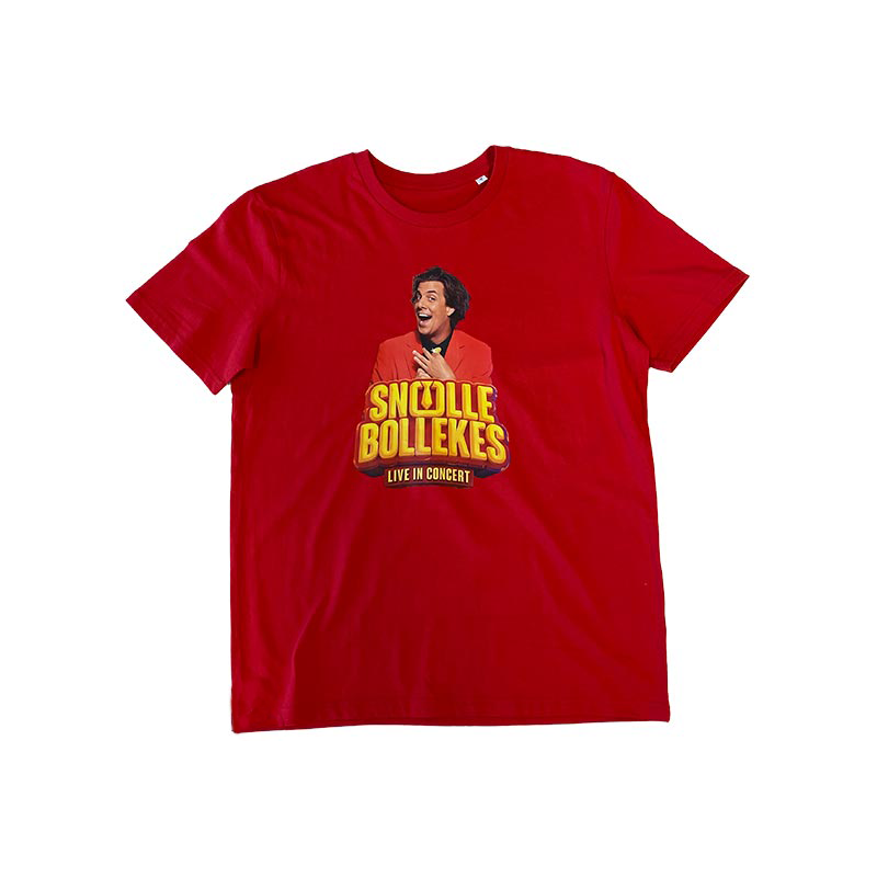 vijver hoffelijkheid Componeren Rood shirt (Met Snollebollekes) - Live in Concert - Snollebollekes  Merchandise